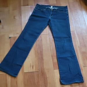 Vintage Banana Republic Bootcut Flare Jeans size 29 Dark Blue Resin washed Denim